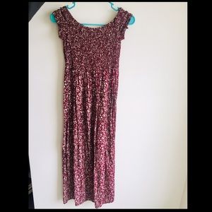 Floral Maxi off Shoulder Dress